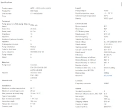 Grundfos MTR 1 15/15 A W A HUUV 0.75kW Stainless Steel Vertical Immersible Pump 415v -Electro Mechenical Shop sqcreenshot product selection classic.grundfos.com 2021.01.20 11 44 03