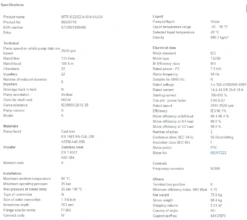 Grundfos MTR 8 22/22 A W A HUUV 7.5kW Stainless Steel Vertical Immersible Pump 415v -Electro Mechenical Shop sqcreenshot product selection classic.grundfos.com 2021.01.25 08 27 21