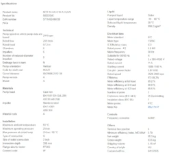 Grundfos MTR 15 6/6 A W A HUUV 5.5kW Stainless Steel Vertical Immersible Pump 415v -Electro Mechenical Shop srcreenshot product selection classic.grundfos.com 2021.01.26 08 45 04