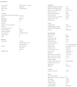 Grundfos MTR 32 5/5 A W A HUUV 11kW Stainless Steel Vertical Immersible Pump 415v -Electro Mechenical Shop srcreenshot product selection classic.grundfos.com 2021.01.27 13 41 22