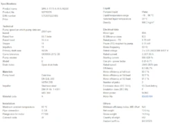 Grundfos SPK 4 11/11 A W A AUUV 0.75kW Stainless Steel Immersible Pump 415v -Electro Mechenical Shop sscreenshot product selection classic.grundfos.com 2021.02.02 11 03 15