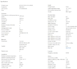 Grundfos MTR 20 16/16 A W A HUUV 18.5kW Stainless Steel Vertical Immersible Pump 415v -Electro Mechenical Shop stcreenshot product selection classic.grundfos.com 2021.01.27 08 06 04