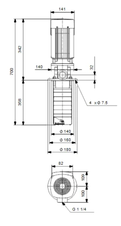 Grundfos MTR 1 13/13 A W A HUUV 0.75kW Stainless Steel Vertical Immersible Pump 415v -Electro Mechenical Shop stycreenshot product selection classic.grundfos.com 2021.01.20 11 33 57