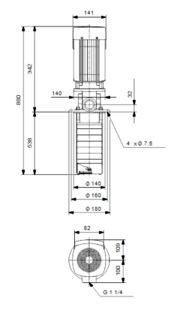 Grundfos MTR 1S 23/23 A W A HUUV 0.75kW Stainless Steel Vertical Immersible Pump 415v -Electro Mechenical Shop svcreenshot product selection classic.grundfos.com 2021.01.19 11 22 58