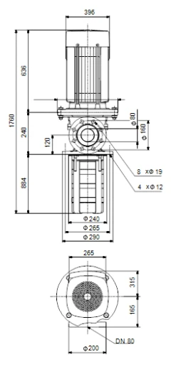 Grundfos MTR 45 10/10 A F A HUUV 37kW Stainless Steel Vertical Immersible Pump 415v -Electro Mechenical Shop svcreenshot product selection classic.grundfos.com 2021.01.29 09 26 49