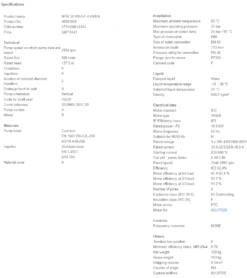 Grundfos MTR 32 9/9 A W A HUUV 18.5kW Stainless Steel Vertical Immersible Pump 415v -Electro Mechenical Shop swcreenshot product selection classic.grundfos.com 2021.01.27 15 51 31