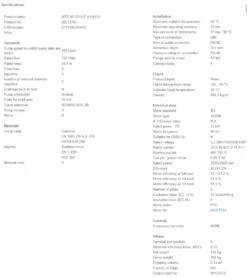 Grundfos MTR 45 3/3 A F A HUUV 11kW Stainless Steel Vertical Immersible Pump 415v -Electro Mechenical Shop swcreenshot product selection classic.grundfos.com 2021.01.28 10 52 56