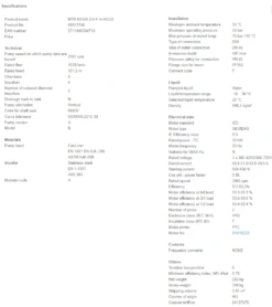 Grundfos MTR 64 5/5-2 A F A HUUV 30kW Stainless Steel Vertical Immersible Pump 415v -Electro Mechenical Shop swcreenshot product selection classic.grundfos.com 2021.01.30 09 13 31