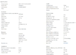 Grundfos SPK 1 11/11 A W A AUUV 0.25kW Stainless Steel Immersible Pump 415v -Electro Mechenical Shop swcreenshot product selection classic.grundfos.com 2021.02.01 13 19 26