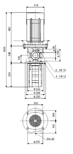 Grundfos MTR 45 3/3-2 A F A HUUV 11kW Stainless Steel Vertical Immersible Pump 415v -Electro Mechenical Shop sycreenshot product selection classic.grundfos.com 2021.01.28 10 41 32