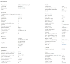 Grundfos MTR 8 13/13 A W A HUUV 4kW Stainless Steel Vertical Immersible Pump 415v -Electro Mechenical Shop szcreenshot product selection classic.grundfos.com 2021.01.25 06 39 15
