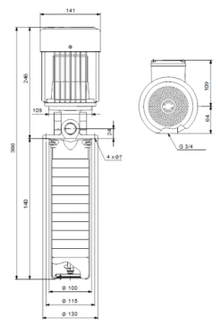Grundfos SPK 4 1/1 A W A AUUV 0.25kW Stainless Steel Immersible Pump 415v -Electro Mechenical Shop szcreenshot product selection classic.grundfos.com 2021.02.02 09 41 03