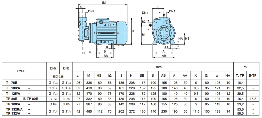 Calpeda T 100/A Peripheral Booster Pump 415V 3 Calpeda T 100/A Peripheral Booster Pump 415V - Image 3